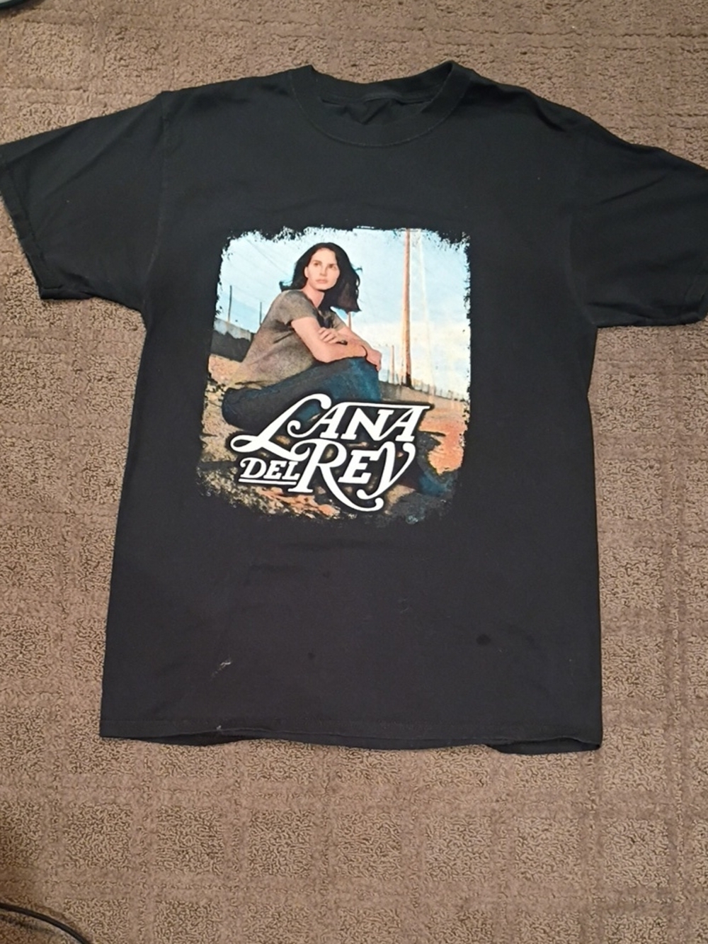 Lana Del Rey Black Graphic Band T-Shirt
